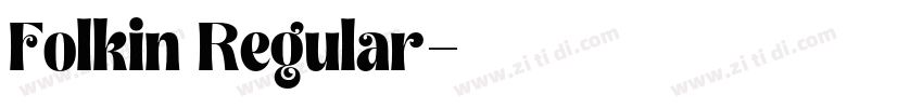 Folkin Regular字体转换
